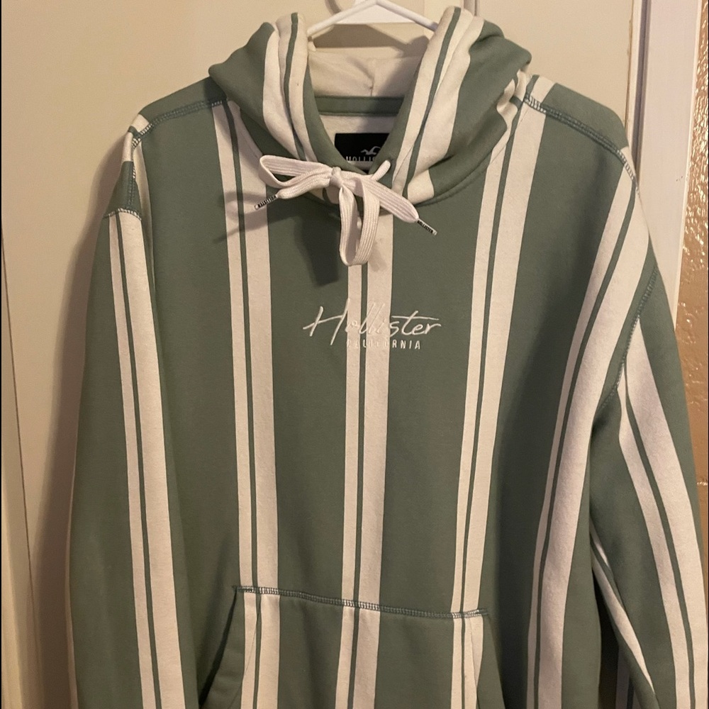 Hollister teal hoodie